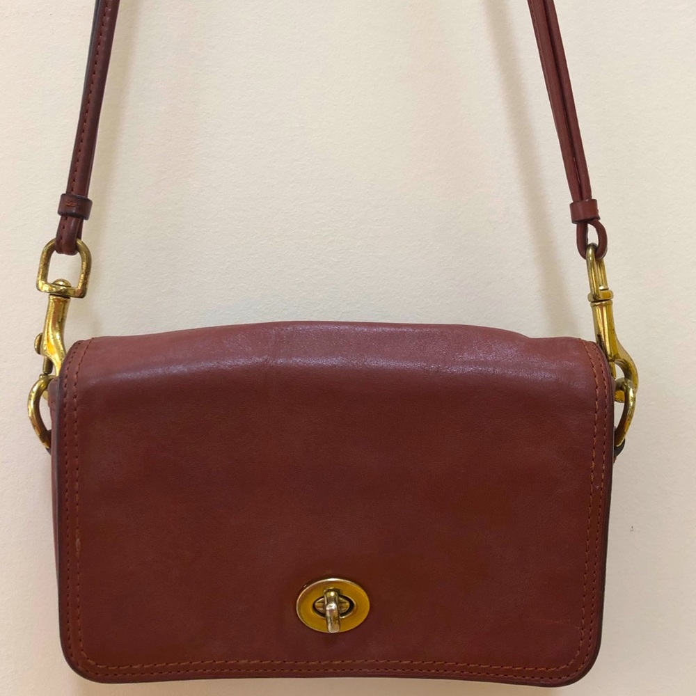 Classic Leather Coach Crossbody